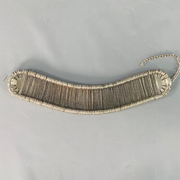 ALEXANDER MCQUEEN Silver Metal Choker Necklace - Picture 1 of 6